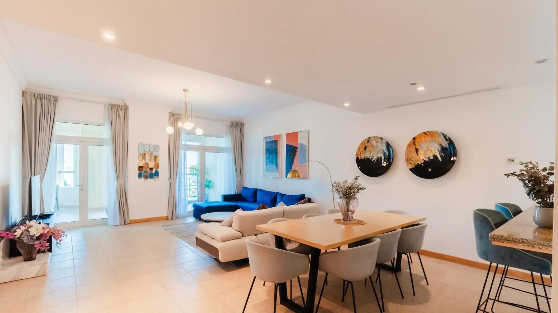 公寓 Bright 2 Bedroom Apartment, Beach & Pool Access 迪拜